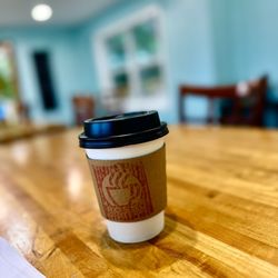 Rosso Coffee Bar - Inside coffee shop, hazelnut latte