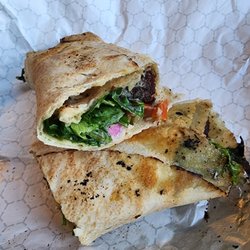 Aladdin's Eatery - North Hills - Falafel Pita Rolled