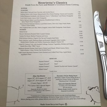 Henrietta's Table - Menu - New American Near Me - Cambridge, Massachusetts Henrietta's Table - Menu - New American Near Me - Cambridge, Massachusetts
