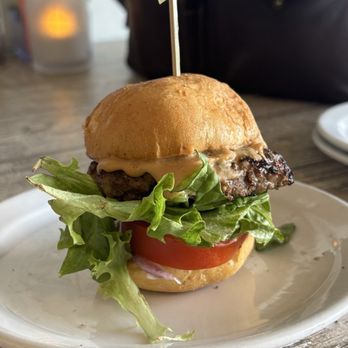 Pita Jungle - Kafta slider, bread is a little hard and not much is left to be desired - Mediterranean Near Me - Chandler, Arizona