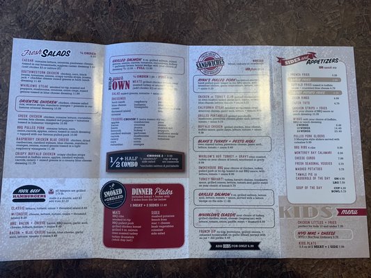 Menu photo 2 Whirlows Stockton, CA Menu photo 2 Whirlows Stockton, CA
