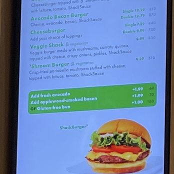 Shake Shack - Another picture of shake shack menu - Food Court Near Me - Nashville, Tennessee