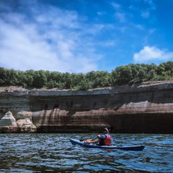 Pictured Rocks Adventure - The owner Chris guiding our kayaking tour