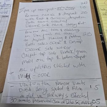 Paul's Mobile Detailing - Original signed $177 invoice, with numerous charges added after signing. - Auto Detailing Near Me - San Francisco, California