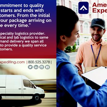 American Expediting Company - #AmericanExpediting #CourierService #Warehousing #Fulfillment #SpecialtyLogistics #medicalCourier #onDemand #SameDay - Couriers & Delivery Services Near Me - Folcroft, Pennsylvania American Expediting Company - #AmericanExpediting #CourierService #Warehousing #Fulfillment #SpecialtyLogistics #medicalCourier #onDemand #SameDay - Couriers & Delivery Services Near Me - Folcroft, Pennsylvania