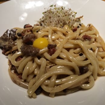 Inspire Restaurant - Udon Carbonara - Asian Fusion Near Me - Markham, Ontario Inspire Restaurant - Udon Carbonara - Asian Fusion Near Me - Markham, Ontario