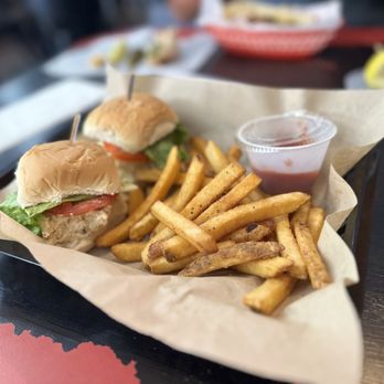 Eat A Ton Cafe - Chicken Salad sliders with a side of fries - Sandwiches Near Me - Eatonton, Georgia Eat A Ton Cafe - Chicken Salad sliders with a side of fries - Sandwiches Near Me - Eatonton, Georgia