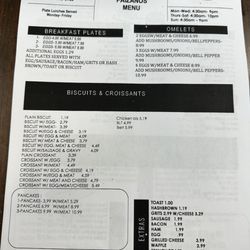Paizano's - Menu