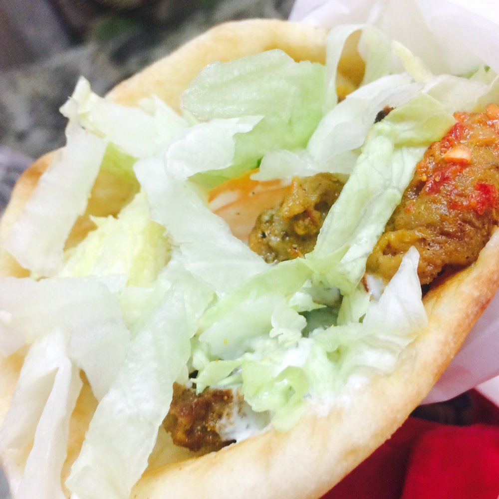Aladdin Falafel Corner - Yummy sauces in the gyro - Mediterranean Near Me - Seattle, Washington Aladdin Falafel Corner - Yummy sauces in the gyro - Mediterranean Near Me - Seattle, Washington