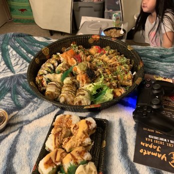 Yamato Japan - a plate of sushi and a bowl of veggies - Sushi Bars Near Me - Leominster, Massachusetts Yamato Japan - a plate of sushi and a bowl of veggies - Sushi Bars Near Me - Leominster, Massachusetts