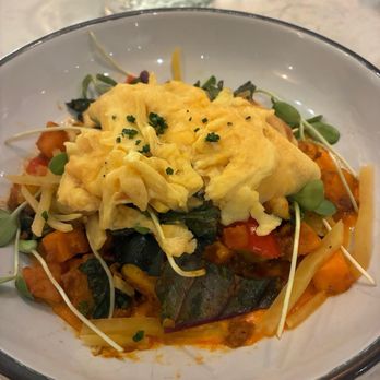The Well - Potato & Chorizo Hash - Gluten-Free Near Me - Austin, Texas The Well - Potato & Chorizo Hash - Gluten-Free Near Me - Austin, Texas