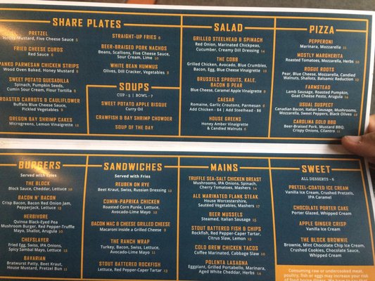 Menu photo 7 Common Block Brewing Company Medford, OR