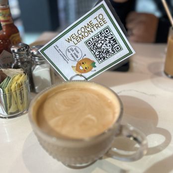 Lemon Tree Cafe - warm French Vanilla Latte - Breakfast & Brunch Near Me - Rancho Cucamonga, California