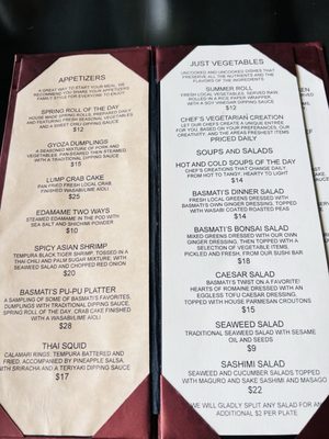 Menu photo 3 Basmati's Asian Cuisine Santa Rosa Beach, FL