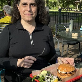 Sea Salt Eatery - My partner eating the tuna steak sandwich! - Seafood Near Me - Minneapolis, Minnesota Sea Salt Eatery - My partner eating the tuna steak sandwich! - Seafood Near Me - Minneapolis, Minnesota