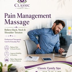 Classic Family Spa - Pain Management Massage
Therapeutic Massage