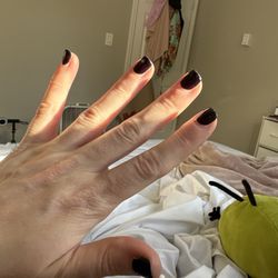 Hyde Park Nail & Spa - Paint in see through I just noticed. So not even covering my whole nail!
