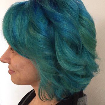 Peacock Salon - Fun Creative Colors and cut done by Chris Angeloro - Hair Salons Near Me - Austin, Texas