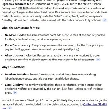 Republique - SB-478 Honest Pricing Law - French Near Me - Los Angeles, California