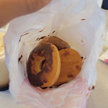 Dunkin' - a bag of donuts and a cup of coffee - Donuts Near Me - Delaware Water Gap, Pennsylvania Dunkin' - a bag of donuts and a cup of coffee - Donuts Near Me - Delaware Water Gap, Pennsylvania