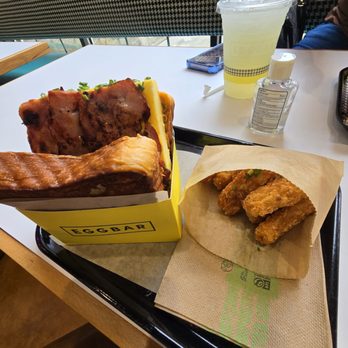 Egg Bar - Bacon DLUX sandwich and Truffle Rosemary Hash Sticks. - Breakfast & Brunch Near Me - Dearborn, Michigan