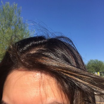 CHOP Salon - First day after hair color... a teeny tiny bit of orange... no biggie... but then the second day it turned green. - Hair Stylists Near Me - Surprise, Arizona