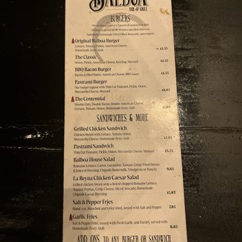 The Balboa South - Menu - Burgers Near Me - Chula Vista, California The Balboa South - Menu - Burgers Near Me - Chula Vista, California