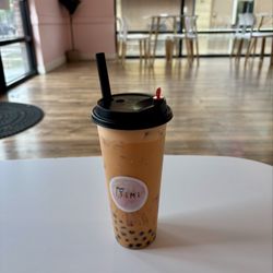 Timi Boba - Thai Tea Coco Chill Milk Tea Smoothie w. Rainbow Coconut Jelly n Boba