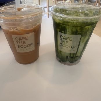 Cafe The Scoop - Banana matcha & Banana Latte - Cafes Near Me - Long Beach, California Cafe The Scoop - Banana matcha & Banana Latte - Cafes Near Me - Long Beach, California