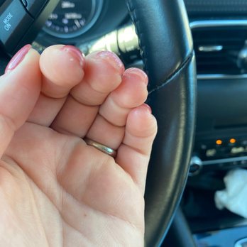 Rosy Nails - The middle nail here is so thick and doesn't match the other nails. - Nail Salons Near Me - Gresham, Oregon