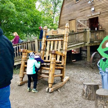 Vala's Pumpkin Patch - Long lines for the giant rocking chair - Venues & Event Spaces Near Me - Gretna, Nebraska