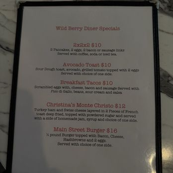 Wild Berry Diner - Menu - Diners Near Me - Mesa, Arizona Wild Berry Diner - Menu - Diners Near Me - Mesa, Arizona
