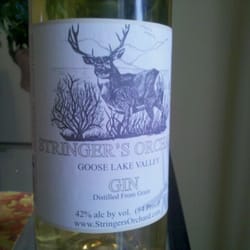 Stringer's Orchard Wildplum Winery - Stringer's new gin.