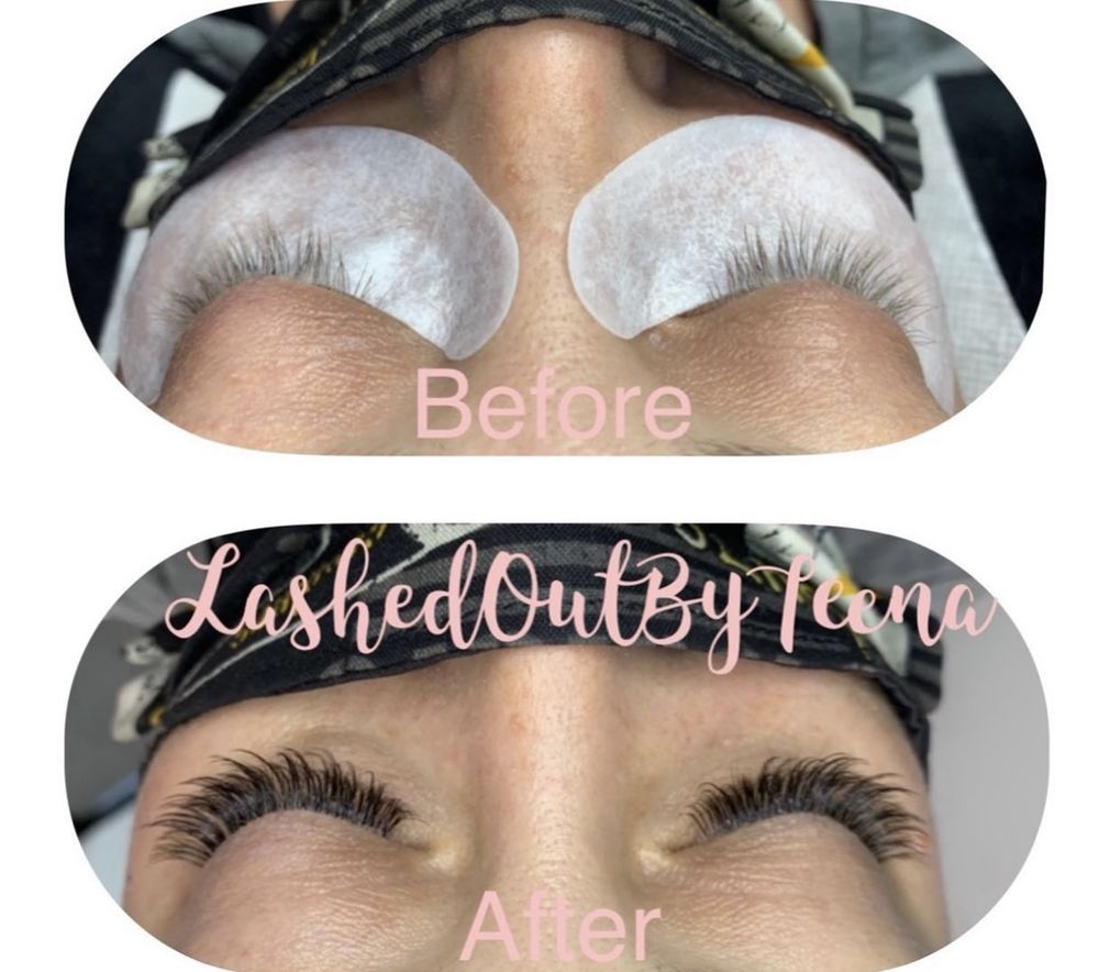 Lashed Out By Teena Logo