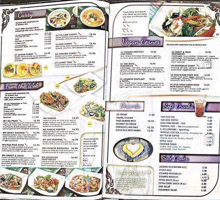 Menu photo 6 Thai On Main Seal Beach, CA