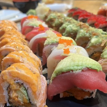 Sushi Cho - Christmas, Lady Killer, Salmon Ninja, Scorpion, What A Match rolls. - Japanese Near Me - Fairfax, Virginia Sushi Cho - Christmas, Lady Killer, Salmon Ninja, Scorpion, What A Match rolls. - Japanese Near Me - Fairfax, Virginia