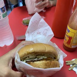 Double meat and double cheese burger Double meat and double cheese burger