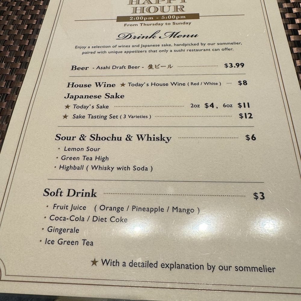 Yohei Sushi KAHALA - Happy hour menu - Sushi Bars Near Me - Honolulu, Hawaii Yohei Sushi KAHALA - Happy hour menu - Sushi Bars Near Me - Honolulu, Hawaii
