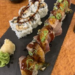 Kibo Sushi House - Unagi sushi and torched beef roll