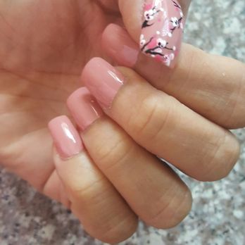 Nail Pro - Cherry blossom design i asked for. Done by Sophia - Nail Salons Near Me - Monterey Park, California Nail Pro - Cherry blossom design i asked for. Done by Sophia - Nail Salons Near Me - Monterey Park, California