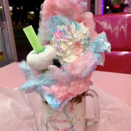 Explosive Cotton Candy Milkshake