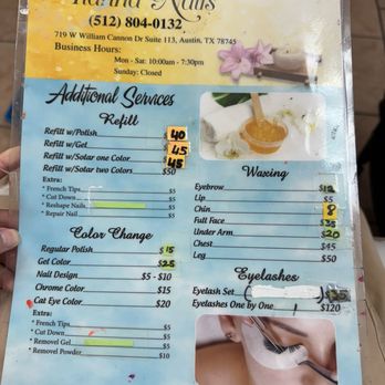Tianna Nails - Menu - Nail Salons Near Me - Austin, Texas Tianna Nails - Menu - Nail Salons Near Me - Austin, Texas