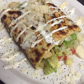 Capriccio Cafe - The Roman. A chicken cravat salad style savory crepe. - Cafes Near Me - Destin, Florida