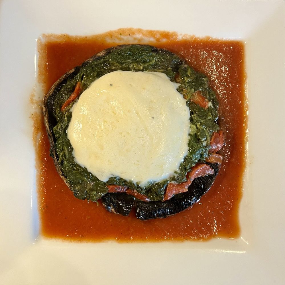 The Hammond's Ferry Larder - $17 Portobello Mushroom with spinach , roasted peppers and mozzarella - Sandwiches Near Me - North Augusta, South Carolina
