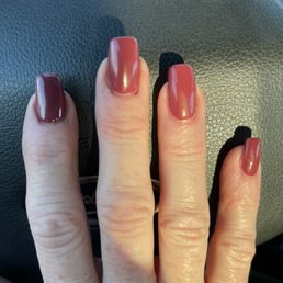 The tech calls these coffin shaped nails. They are nowhere close to a coffin shape. The tech calls these coffin shaped nails. They are nowhere close to a coffin shape.