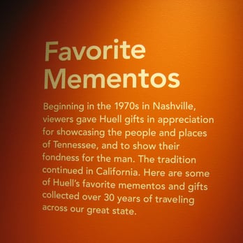 Huell Howser Archives - "Favorite Mementos" Signage. #CaliforniasGold #CaliforniaLife #CaliforniaLiving - Museums Near Me - Orange, California Huell Howser Archives - "Favorite Mementos" Signage. #CaliforniasGold #CaliforniaLife #CaliforniaLiving - Museums Near Me - Orange, California