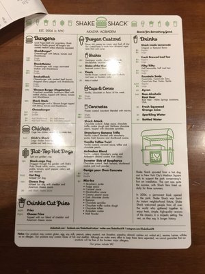 Menu photo 1 Shake Shack Istanbul, 34 Menu photo 1 Shake Shack Istanbul, 34