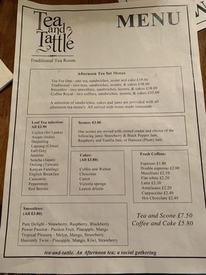 Menu photo 1 Tea and Tattle London, XGL Menu photo 1 Tea and Tattle London, XGL
