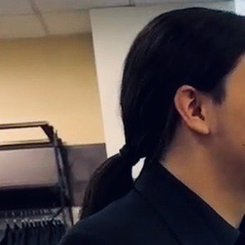 Mia Salon Spa - After- diameter of his ponytail less than half of when he walked in - Hair Salons Near Me - Rancho Cucamonga, California Mia Salon Spa - After- diameter of his ponytail less than half of when he walked in - Hair Salons Near Me - Rancho Cucamonga, California