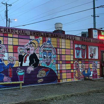 Wimpy's Hamburgers - Outside mural - Burgers Near Me - Dallas, Texas Wimpy's Hamburgers - Outside mural - Burgers Near Me - Dallas, Texas
